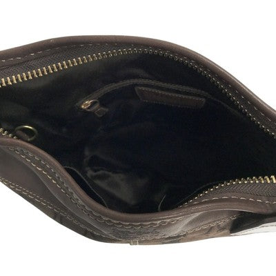 Coach Signature shoulder bag signature pattern brown women's Leather Canvas