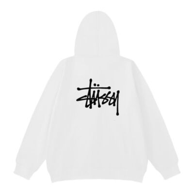 check description size M-XXL STUSSY Long Sleeve Sweat Zip Hoodie Unisex 1950