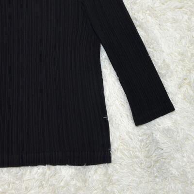 Discontinued model Issey Miyake pants set M black pleats women's