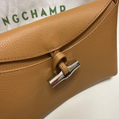 Longchamp Le Rozo S size Hobo Bag Tote Bag Hand bag Brown Cowhide Leather