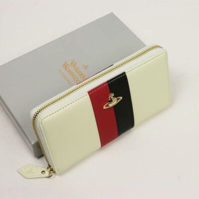 check description 2colors Vivienne Westwood Long Wallet 55VV353 black white