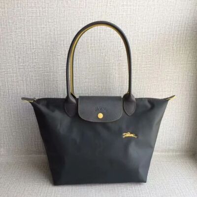 see description 3Size Longchamp Le Pliage Tote Bag Handbag Nylon bag Black