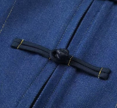see description 2color adidas China Track Top Denim Soft Loose Jacket Denim Blue