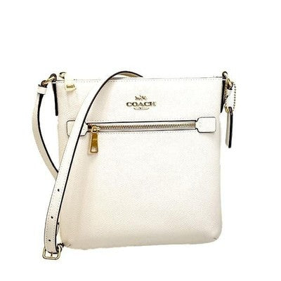 COACH Shoulder Bag Leather Mini Rowan File Bag Crossbody Purse CE871 IMCHK Chalk