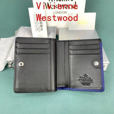 Vivienne Westwood Bi-fold Wallet Clasp Wallet Tri-fold 43V631 Blue