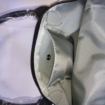 see description 2size Longchamp Le Pliage Top Handle Bags Handbag Light Blue