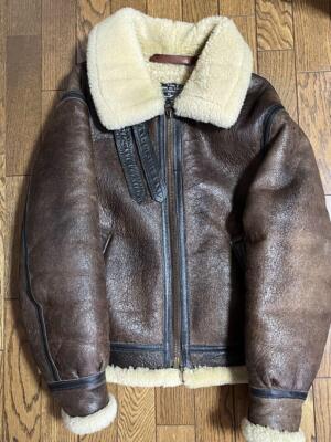 AVIREX flight jacket B-3 S size shearling leather Equipment Unisex