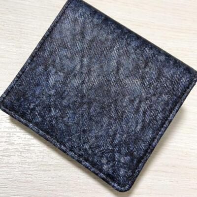 Kyoto traditional Nishijin weave leather bifold wallet indigo dyed 6C