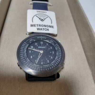 SEIKO Metronome Watch Standard Line SMW004A quartz Water resistant Navy acs
