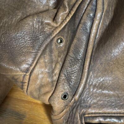 used size 40 AVIREX  Type G-2 Men's Flight jacket 80's rider's jacket brown