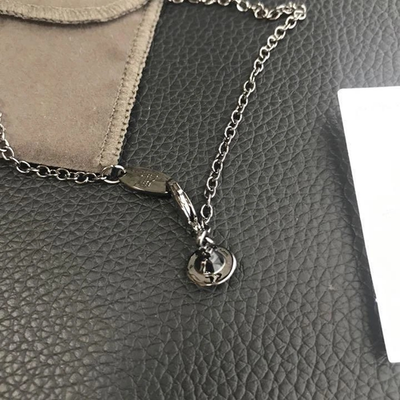 Vivienne Westwood Mermaid Ariel Skull Necklace Silver Chain 80cm Box included