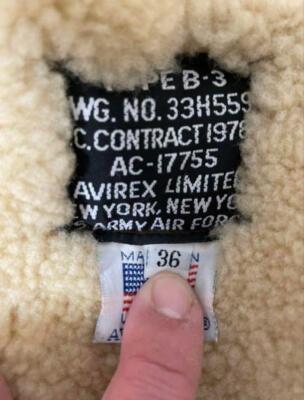 AVIREX B-3 war model flight jacket Avirex M size for men