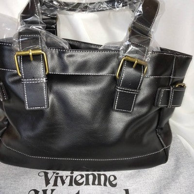 Vivienne Westwood Accord Tote Bag Orb Embossed Black Bag Outlet Product Bargain