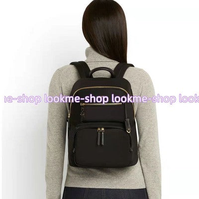 tumi Voyageur Carson women Backpack Black/Gold travel