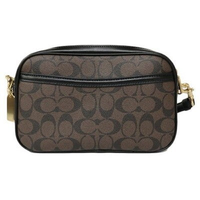 Coach Shoulder Signature Clutch Bag Women's Bag 2WAY F68168 Brown/Black Outlet