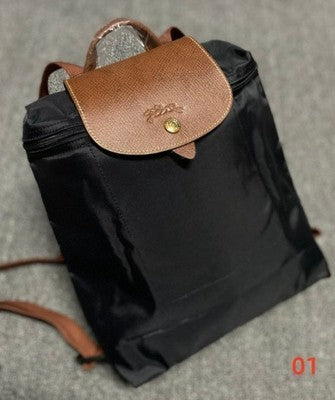 see description 5colors Longchamp Le Pliage M size Backpack Leather Zipper bag