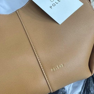 POLENE Brown Shoulder Bag Large Women's Large Capacity Bag Brown