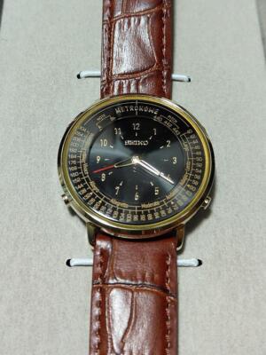 SEIKO Metronome Watch Standard Line (Dark Brown) Classic Band Type SMW001AP