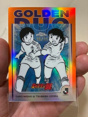 2025 Topps CHROME J.League Captain Tsubasa Golden Duo 10/25 Trading Cards