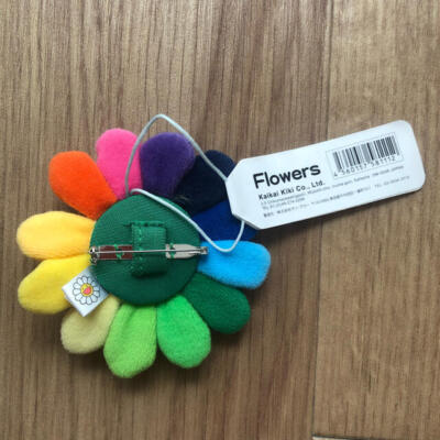 Limited TAKASHI MURAKAMI Cherry Blossom Sakura Plush Mascot Keychain Brooch acs