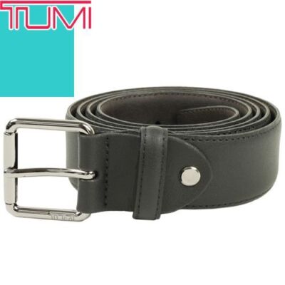 TUMI Leather Belt 2023 Fall/Winter Casual Business Gift Black BELT TU0078