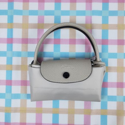 Longchamp Le Pliage S  Tote Bag Handbag collapsible Outlet Ivory NEW