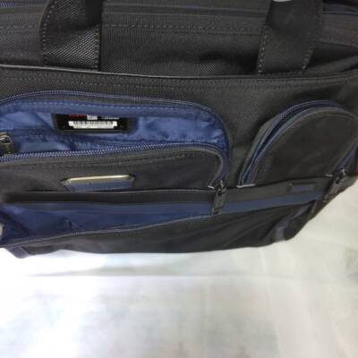 TUMI ALPHA3 Organizer Laptop Brief 2603141 Commuting PC Bag Navy Blackpp