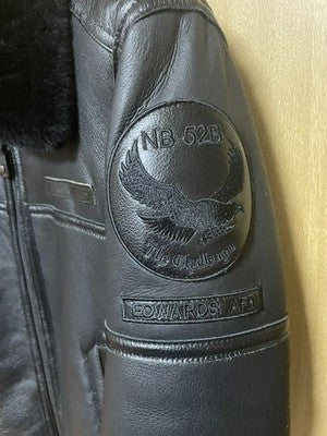 AVIREX B-3 Base  Flight Jacket bomber jacket sheepskin size M Black