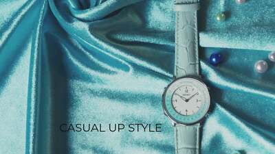 SEIKO Metronome Watch Casual Upstyle SMW004BP quartz Water resistant Blue