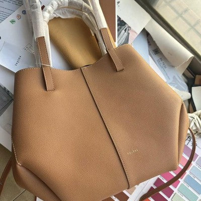 POLENE Brown Shoulder Bag Large Women's Large Capacity Bag Brown