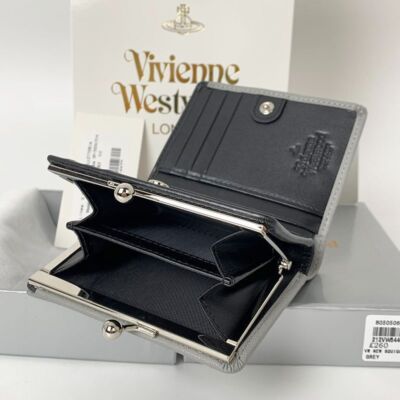 chose 2colors Vivienne Westwood Bi-fold Wallet Bi-fold Wallet 43VV631Gray Black