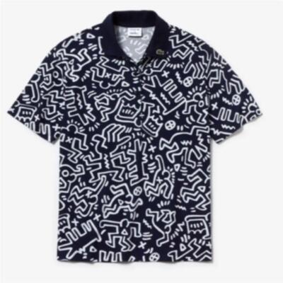 SIZE L Lacoste Keith Haring Pop Art Pattern Polo Shirt