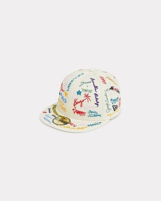 KENZO New Era Cotton Cap 59fifty Ecru Caps Hats gift baseball game