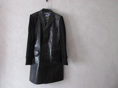 JUNYA WATANABE COMME des GARCONS leather coat Black Size XS Cowhide
