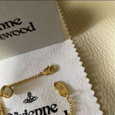 Vivienne Westwood Bracelet Skeleton Mermaid Skull Chain length 18.5cm Ariel Gold