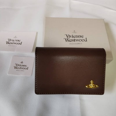 Vivienne Westwood  small wallet Folding Wallet Multi-Card Pocket Brownsp