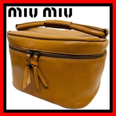 miu miu Miu Miu Women's Leather Cosmetic Pouch blown mini bag