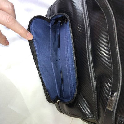 TUMI Alpha 3 Carbon Leather Backpack outletdp