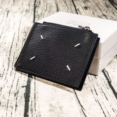 Margiela Maison Margiela Bi-fold Wallet with Coin Purse Unisex Black Outlet