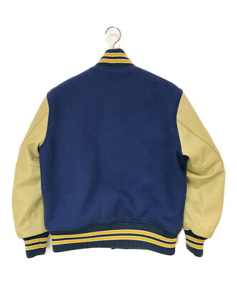 【36】 WHITESVILLE WV14904 Leather Stadium Jumper Varsity Jacket Blue