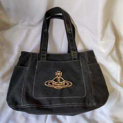 Vivienne Westwood Orb Logo Tote Bag Shoulder Bag Storage