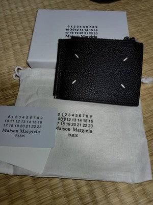 Margiela Maison Margiela Bi-fold Wallet with Coin Purse Unisex Black Outlet