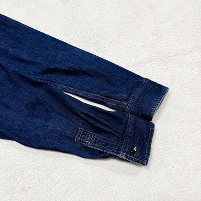 The Flat Head Denim Work Shirt Indigo Size 40 Denim Cotton One wash