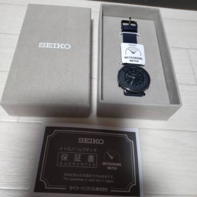 SEIKO Metronome Watch Standard Line SMW004A quartz Water resistant Navy acs
