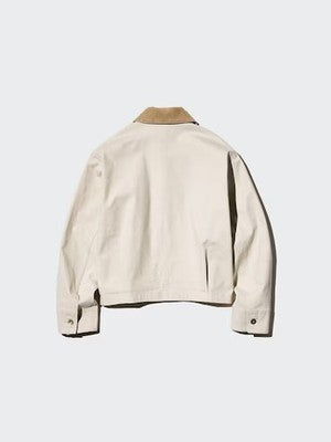 see description 4colors UNIQLO zip-up short jacket casual short length Women