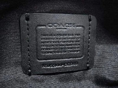 Coach Leather Waist Pouch Waist Bag Body Bag Zip bag Men's Women's Blue