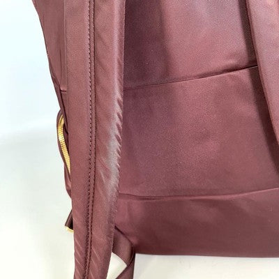 [Good Condition] Tumi Backpack Nylon Carry Charm Included Wine Red