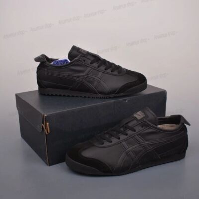 Check Description Sizes 22-28cm Onitsuka Tiger Sneakers MEXICO 66 Black & Black
