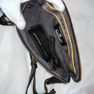 Tumi Mclaren Brox Shoulder Bag Sling Body Bag Black Orange