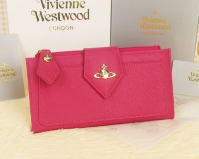 chose 3colors Vivienne Westwood Long Bi-fold Wallet 66VV906 Black Rose Blue